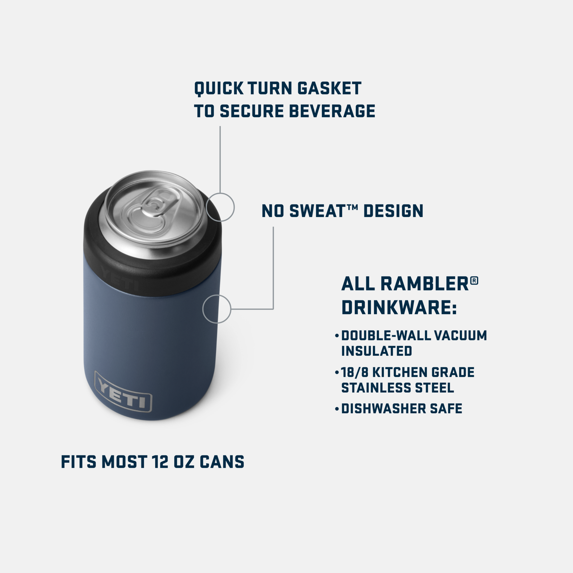 Rambler® 12 oz Colster® Can Cooler - Image 3