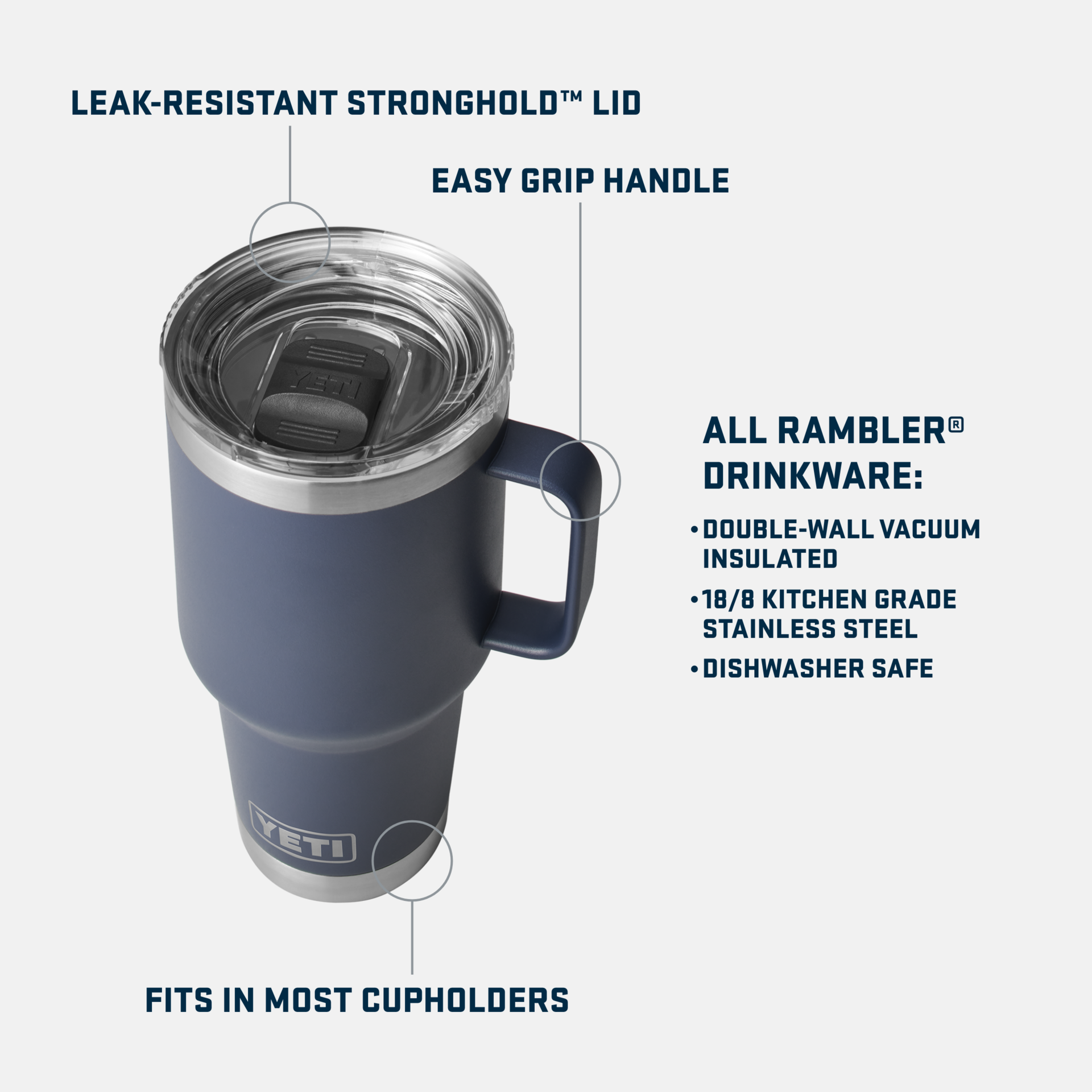Rambler® 30 oz Travel Mug - Image 3