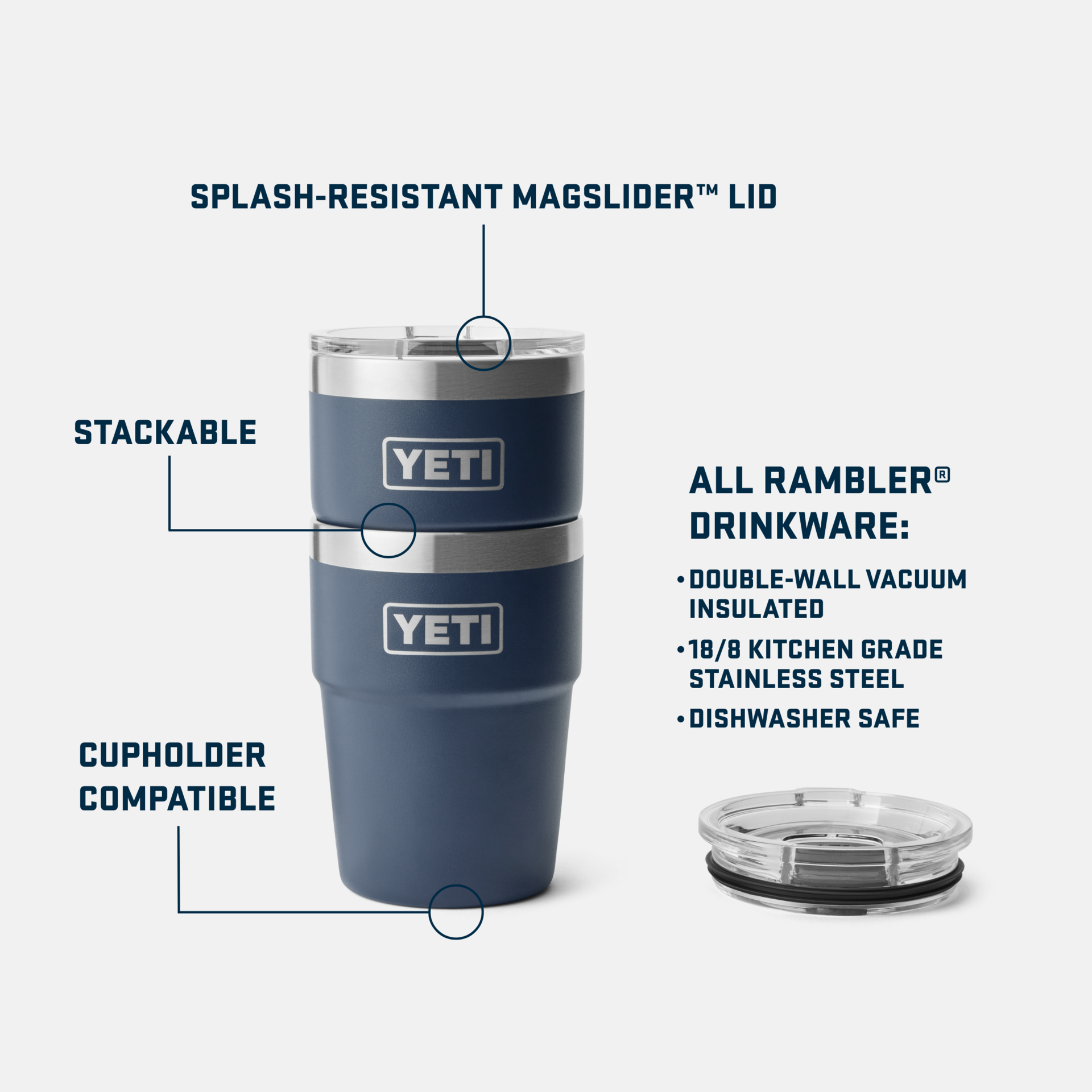 Rambler® 16 oz Stackable Cup - Image 3
