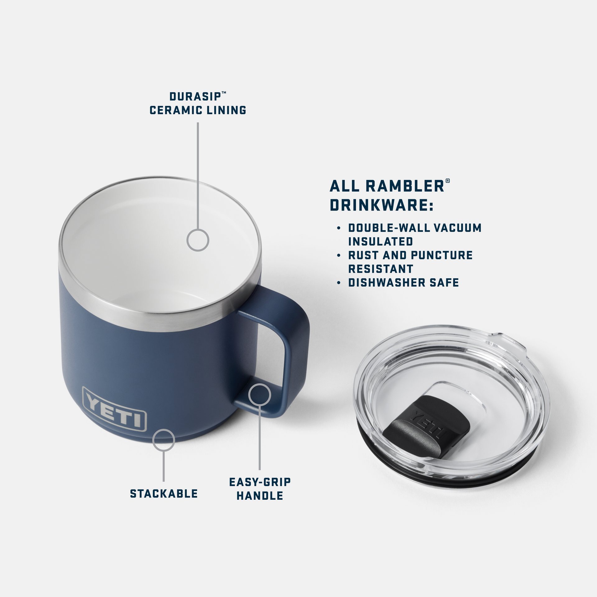 Rambler® 14 oz Stackable Mug - Image 3