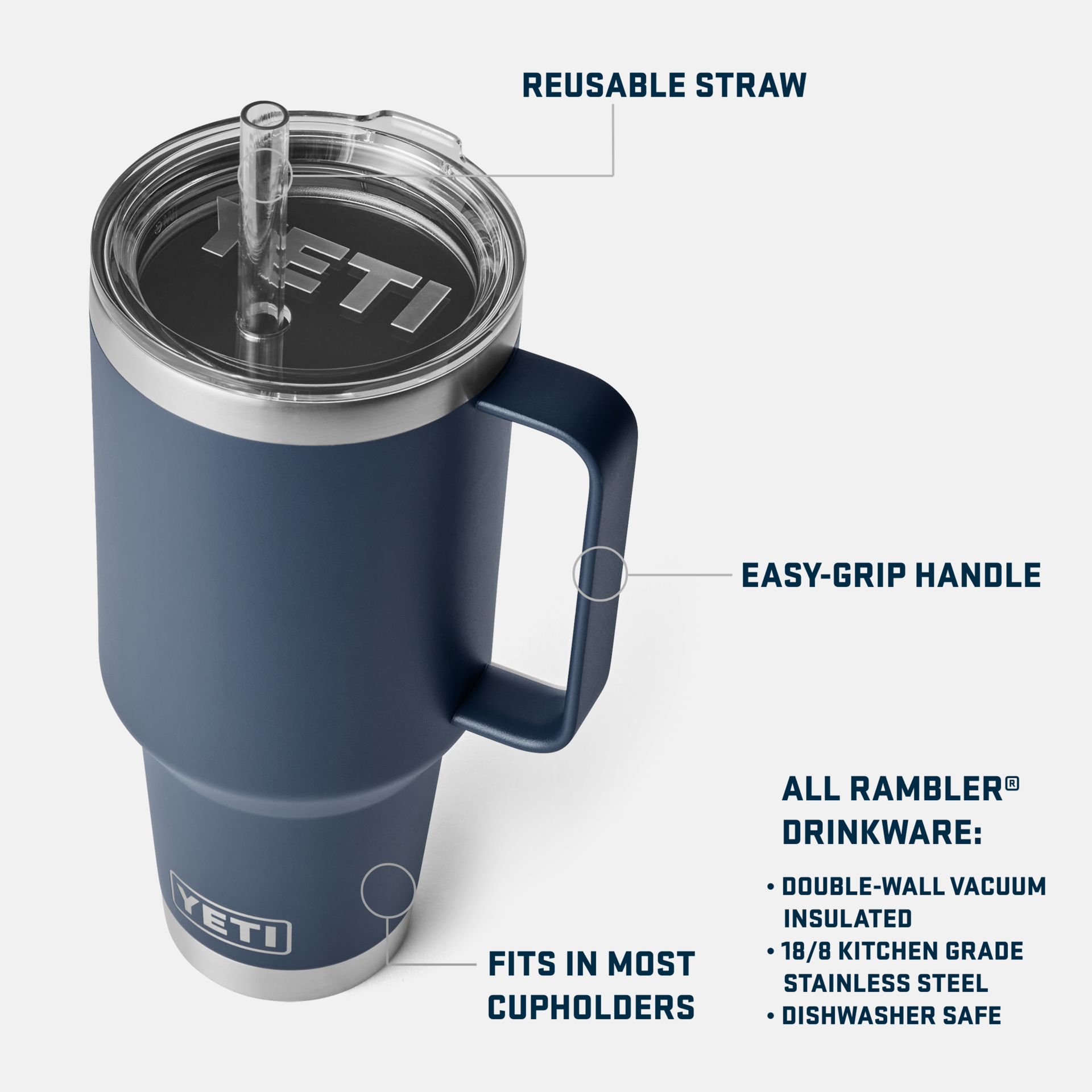 Rambler® 42 oz Straw Mug - Image 3