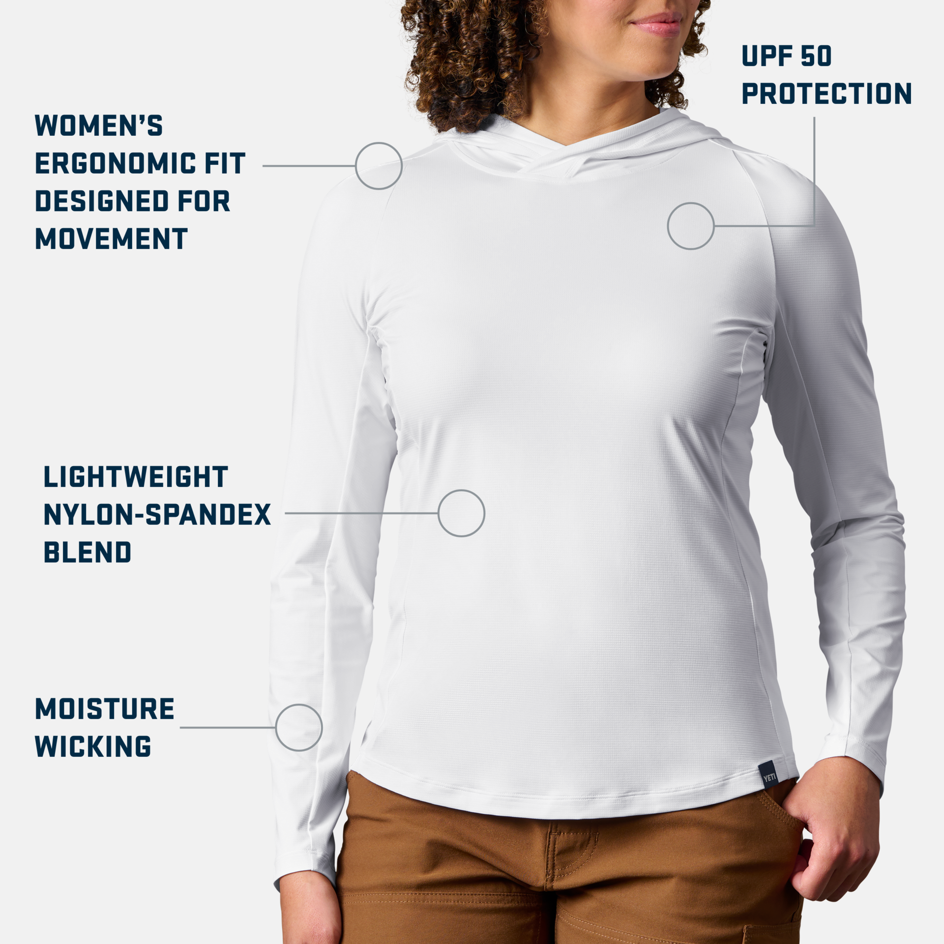 Women's Hooded Ultra Lightweight Sunshirt - Image 7