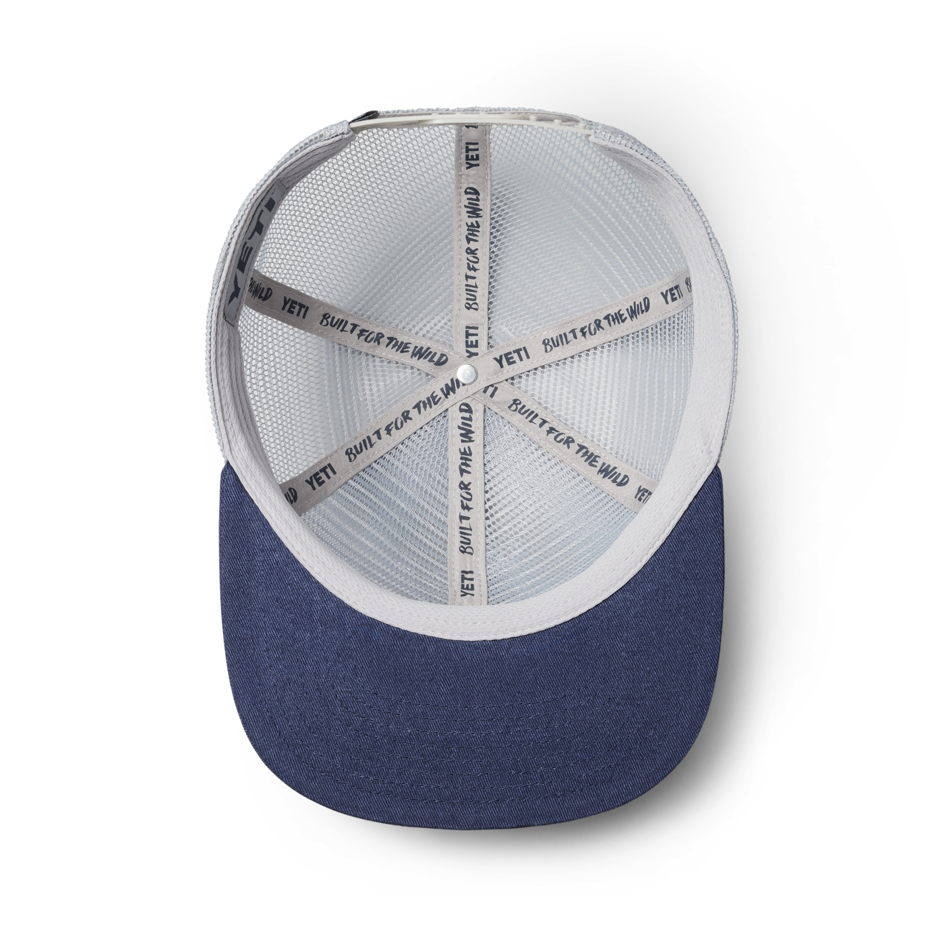 Velcro Badge Flat Brim Mesh Hat - Image 5