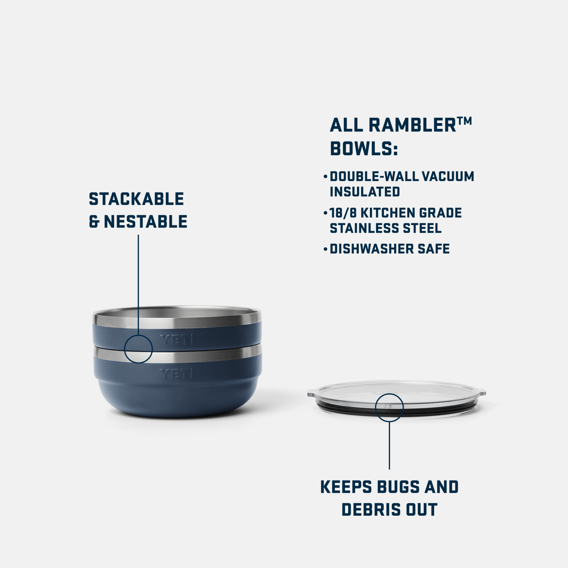 Rambler® 1.6 QT Insulated Low Bowl - Image 3