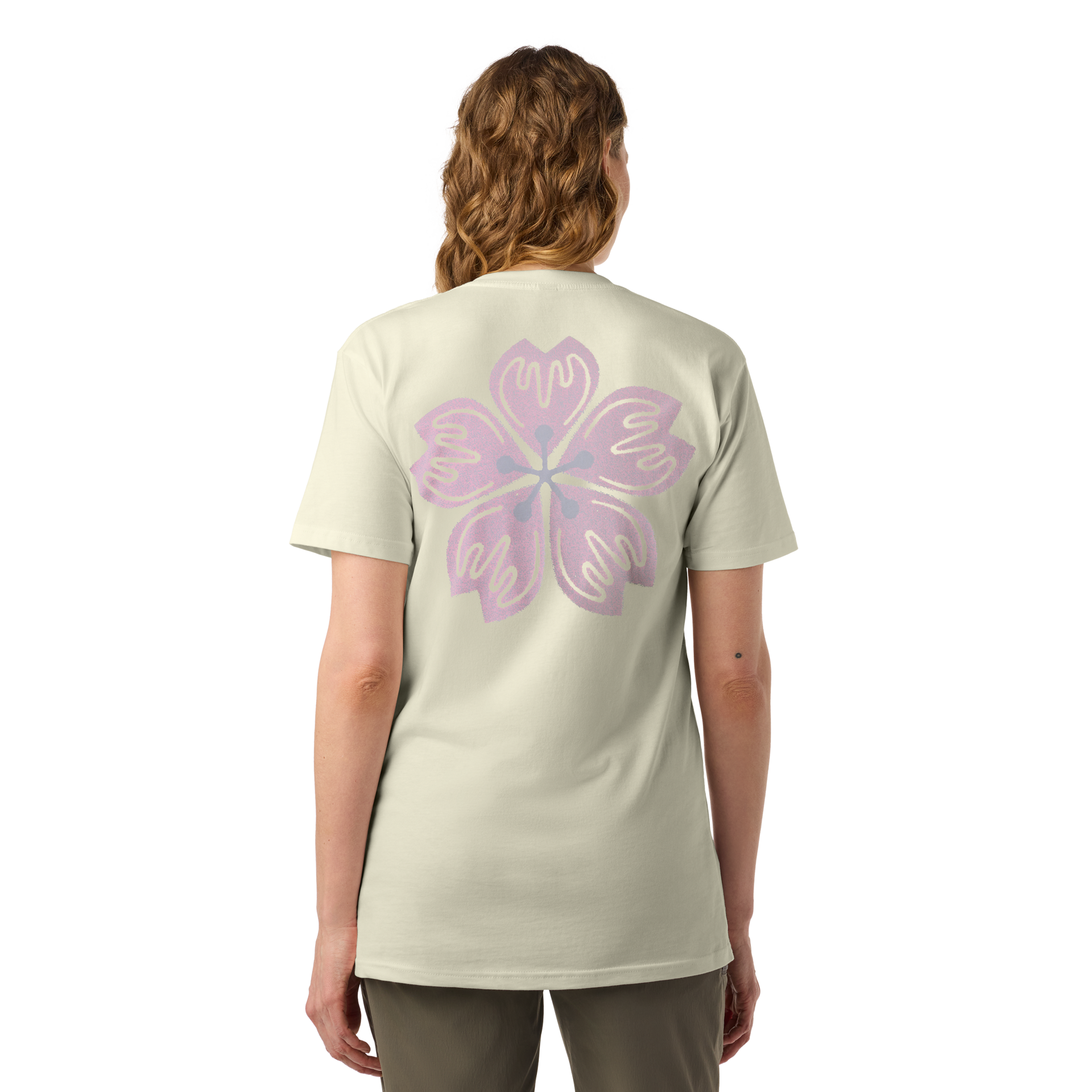 Hanko Cherry Blossom Short Sleeve T-Shirt - Image 8
