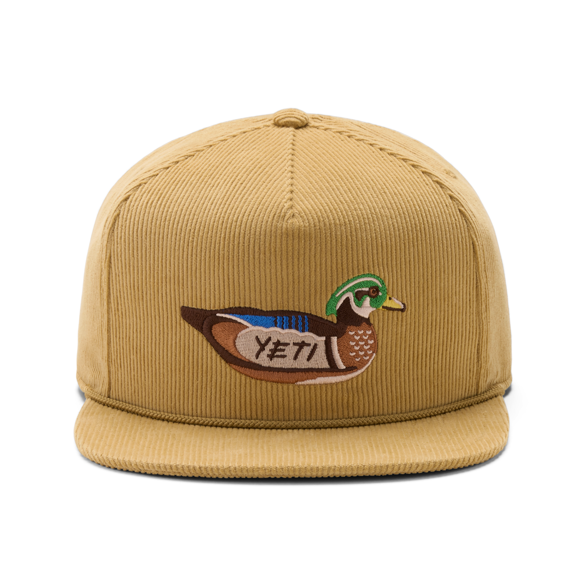 Duck Corduroy Flat Brim Rope Hat